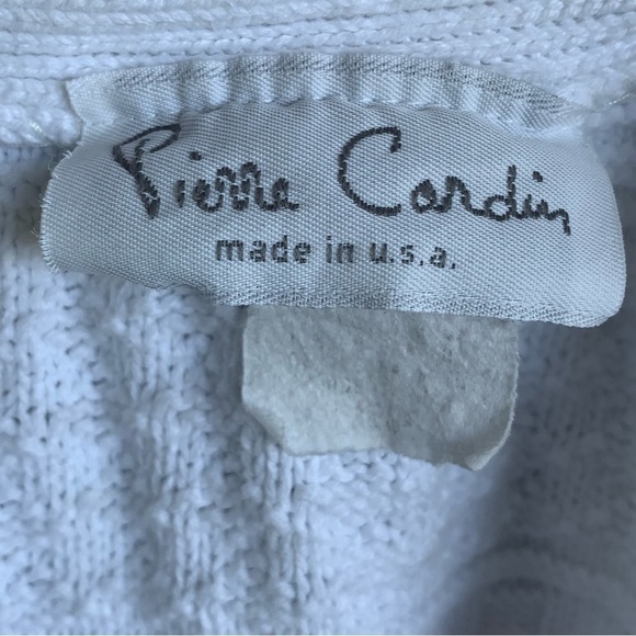 Vintage Pierre Cardin Cardigan Sweater Women’s Large 90s Knit - Picture 2 of 3